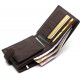 Кожаное мужское портмоне на кнопке ST Leather ST104 Коричневое