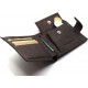 Кожаное мужское портмоне на кнопке ST Leather ST104 Коричневое