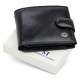 Класичне чоловіче портмоне з натуральної шкіри ST Leather В102 Чорний