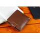 Стильне шкіряне чоловіче портмоне ST Leather В103 Коричневий