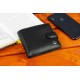 Кожаное мужское портмоне на кнопке ST Leather ST104 Черный