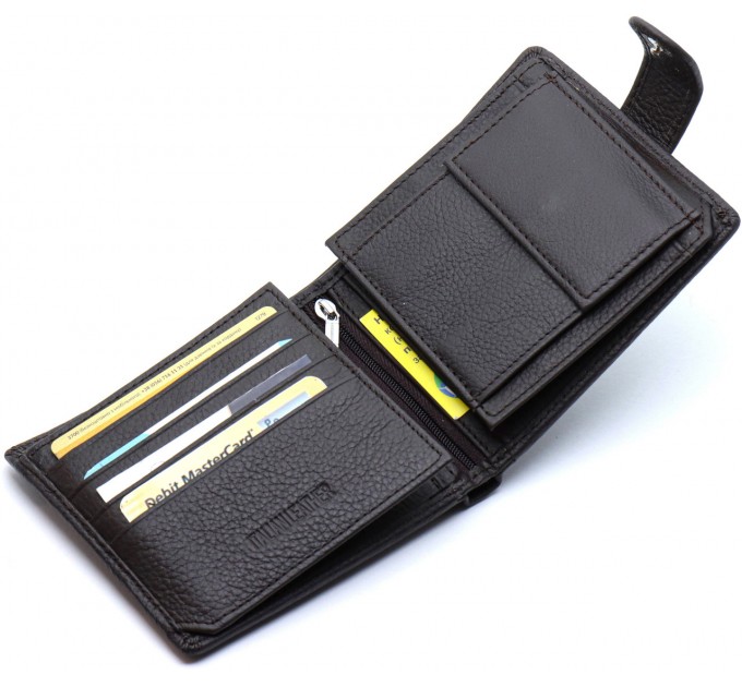 Мужское портмоне из натуральной кожи ST Leather ST153 черный