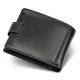 Кожаное мужское портмоне на кнопке ST Leather ST-104-1 черный