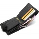 Кожаное мужское портмоне на кнопке ST Leather ST-104-1 черный