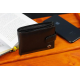 Кожаное мужское портмоне на кнопке ST Leather ST-104-1 черный