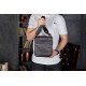 Месенджер із клапаном через плече 24х20х6, шкіряна барсетка Tiding Bag TD-20033 чорна