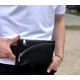 Поясная бананка унисекс 14х25х8, сумка конверт для телефона и документов TD-54928 черная