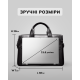 Мужская сумка для офиса 39x28×8, портфель папка для ноутбука и бумаг SK N76955 черный
