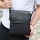 Сумка мессенджер 21.5x25x7 кожаная барсетка для мужчин Tiding Bag 35775 черная