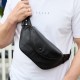 Бананка чоловіча нагрудна 14х29х8, містка сумка слінг для гаджетів TD-37698 чорна