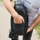 Стильный мужской кожаный рюкзак 40х30х17, практичный аксессуар для ноутбука и документов, черный