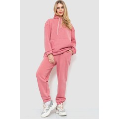 Спорт костюм женский на флисе, цвет пудровый, 214R104