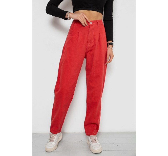 Джинсы женские, цвет коралловый, 250R1574