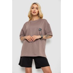 Костюм женский повседневный, цвет мокко, 241R5004-1