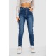 Джинсы женские Mom-fit стрейч, цвет синий, 244R1143