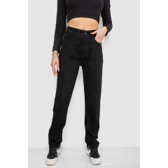 Джинсы женские MOM, цвет черный, 244R1382