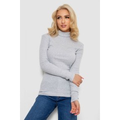 Гольф женский в рубчик, цвет светло-серый, 238R505