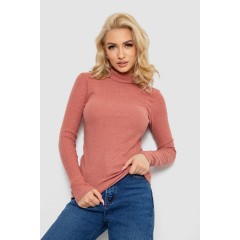 Гольф женский в рубчик, цвет темно-коралловый, 238R505