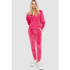 Спорт костюм женский велюровый, цвет розовый, 244R20304