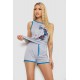 Пижама женская с принтом, цвет серо-голубой, 238RB40
