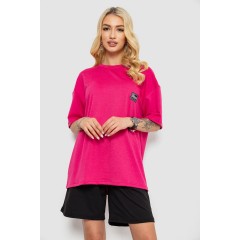 Костюм женский повседневный, цвет малиновый, 241R5004-1