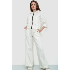 Спорт костюм женский двухнитка, цвет молочный, 102R5247