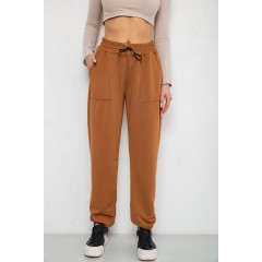 Спортивные штаны женские, цвет коричневый, 238R115