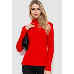 Кофта женская однотонная, цвет красный, 244R2302
