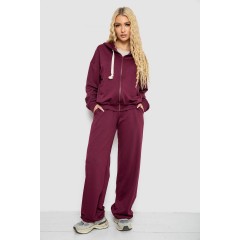 Спортивный костюм женский, цвет бордовый, 241R2001-10