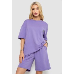Костюм женский повседневный, цвет сиреневый, 241R5004