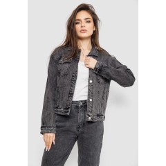 Куртка женская джинсовая 255RA22680, цвет Серый