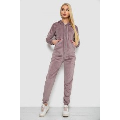 Спортивный костюм женский велюровый, цвет мокко, 177R018