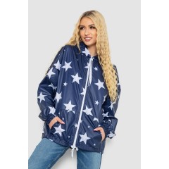Ветровка женская с капюшоном  -уценка, цвет синий, 238R102-U-31