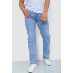 Джинсы мужские однотонные, цвет голубой, 244R6078
