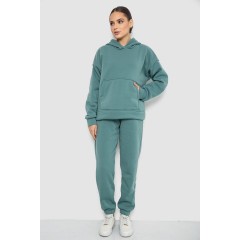 Спортивный костюм женский на флисе, цвет оливковый, 177R055
