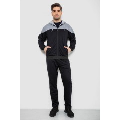 Спорт костюм мужской, цвет черно-серый, 244R988