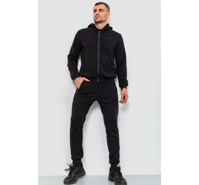 Спорт костюм мужской двухнитка, цвет черный, 119R200-2