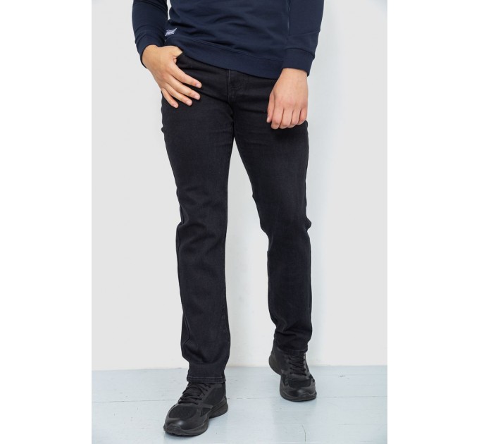 Джинсы мужские, цвет черный, 240R6902