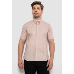Рубашка мужская однотонная, цвет бежевый, 214R6917