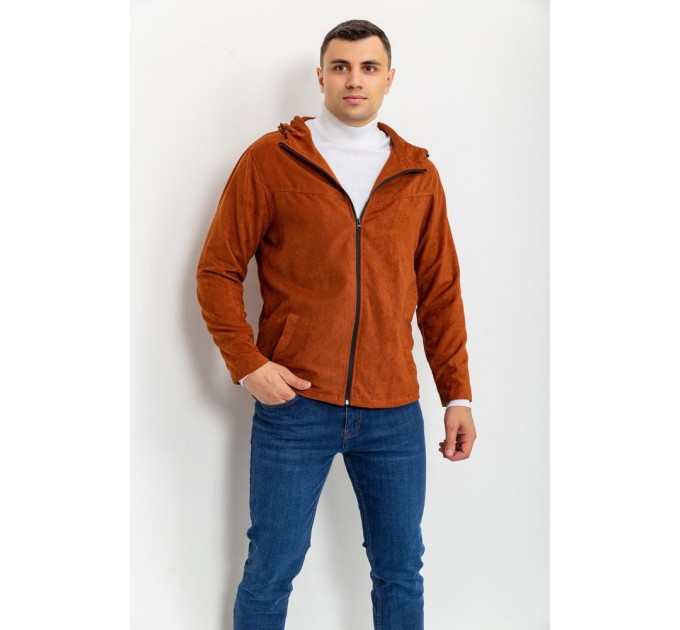 Ветровка  мужская на молнии, цвет терракотовый, 131R3009