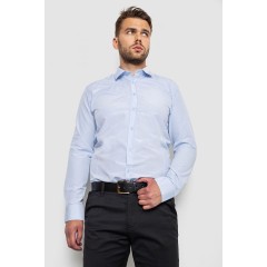 Рубашка мужская однотонная, цвет голубой, 214R815