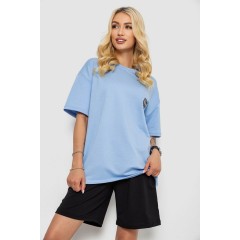 Костюм женский повседневный, цвет голубой, 241R5004-1