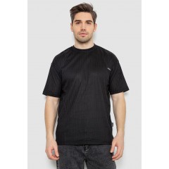 Футболка мужская однотонная, цвет черный, 247R3130