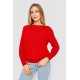 Кофта женская с манжетами, цвет красный, 244R999