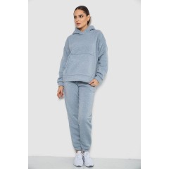 Спортивный костюм женский на флисе, цвет светло-серый, 177R055