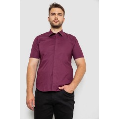 Рубашка мужская однотонная, цвет сливовый, 214R6917