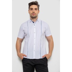 Рубашка мужская однотонная, цвет белый, 214R7003-5