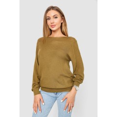 Кофта женская с манжетами, цвет хаки, 244R999