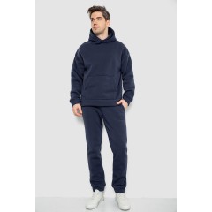 Спортивный костюм мужской на флисе, цвет темно-синий, 177R235-1