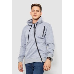 Спорт кофта мужская на молнии, цвет светло-серый, 247R700
